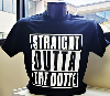 Straight Outta the Dotte Black Tshirt Image
